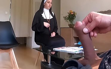 I Take Out My Cock In Religious Waiting Room, Nuns Shocked !